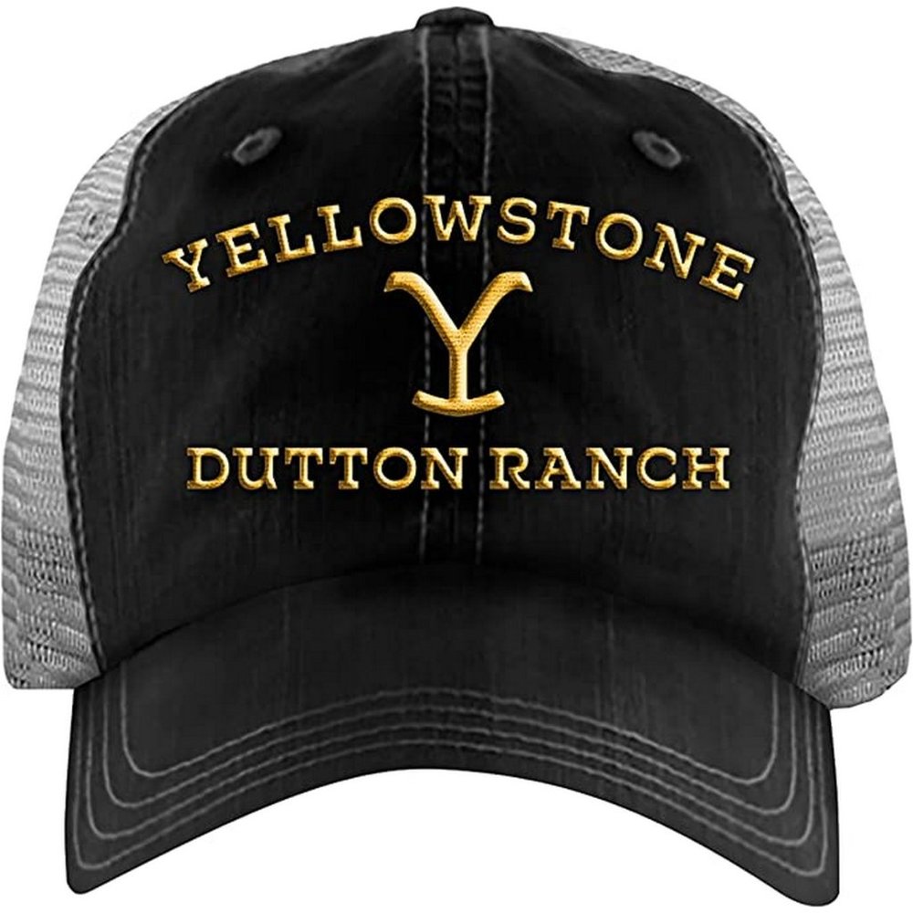Yellowstone Dutton Ranch Orange, Black & White Trucker Hat Cap (New) - Picture 2 of 2